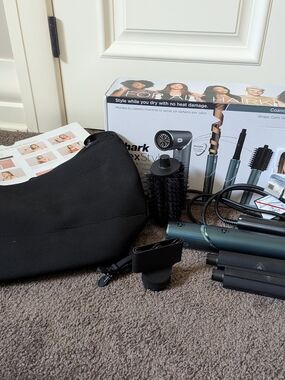 Shark FlexStyle 4-in-1 Hair Styler - Teal/Black (New Attachments)